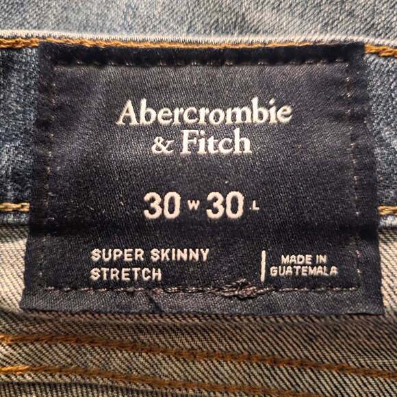 Abercrombie & Fitch Felix Ripped Super Skinny Denim Jeans 30×30 - Picture 2 of 8